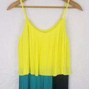 Parker NWT - 2 tiered pleated colorblock midi dress